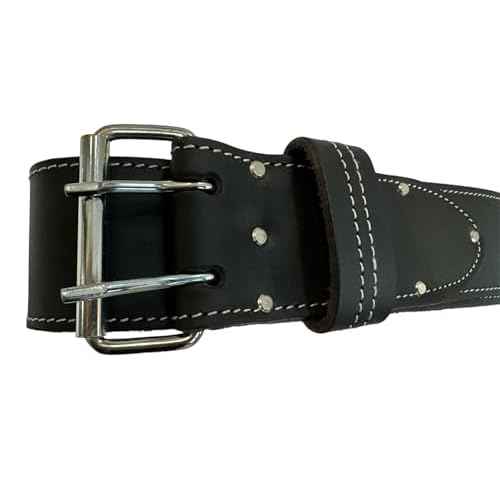 LAUTUS 2 1/2 Inch Heavy Duty Top Grain 100% Pure Leather Tool Belt For Construction, Farmers, Handyman Work Wide Belt | Extra Long 33 Inches to 56 Inches