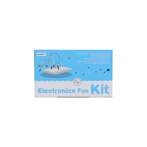 ELEGOO Electronic Fun Kit Bundle with Breadboard Cable Resistor, Capacitor, LED, Potentiometer total 235 Items for Arduino