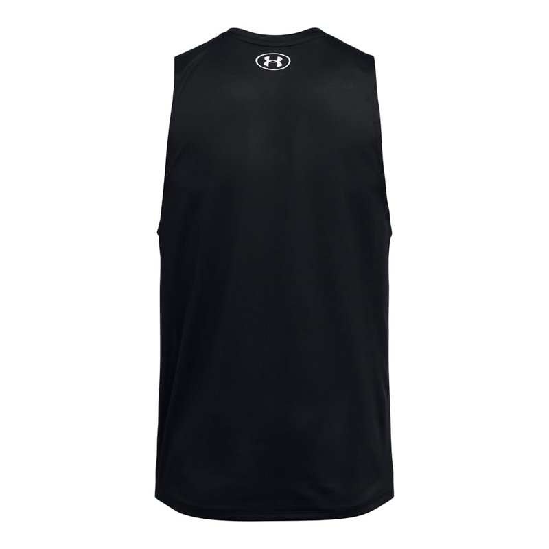 Under Armour Men's Tech Tank Top, (001) Black / / White, XX-Large Tall