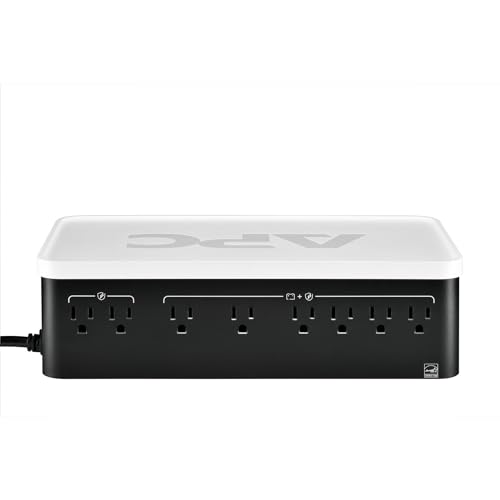 APC UPS Battery Backup, 1050VA UPS with 6 Backup Battery Outlets, Type C USB Charging, BE1050G3 Back-UPS