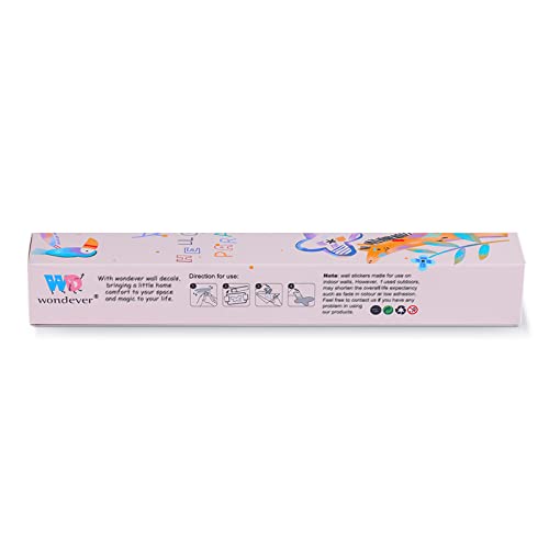 wondever Watercolor Flower Wall Stickers Colorful Wildflower Floral Peel and Stick Wall Art Decals for Living Room Bedroom TV Wall