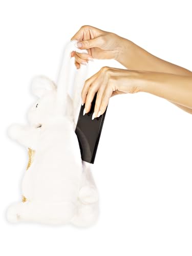 Leg Avenue womens Rabbit Purse Costume Accessories, Rabbit Purse White/Gold, One Size US