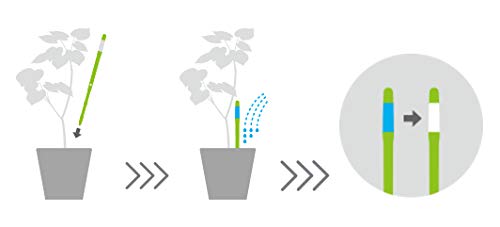 SUStee Watering Indicator for plants (Set of 5) - Smart Watering for All Plants, Works in All Soils | Minimalistic Design, Easy-to-Use, No Batteries | 100% Made in Japan (Green, Medium)