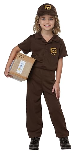 Little Boys' UPS Guy Costume Large (4-6)