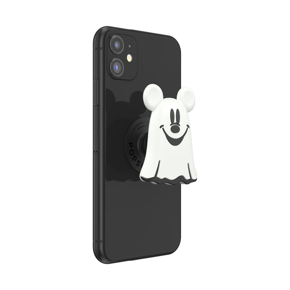 PopSockets Phone Grip with Expanding Kickstand, Adhesive Grip, Disney - PopOut Mickey Ghost