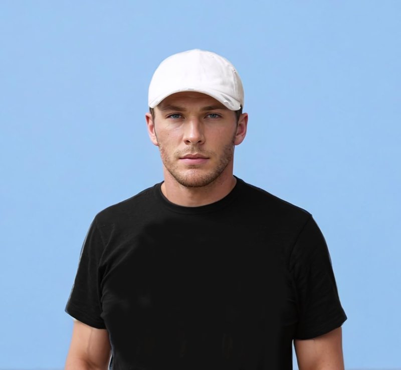 KBETHOS KBE-VINTAGE WHT Vintage Washed Cotton Baseball Cap, White