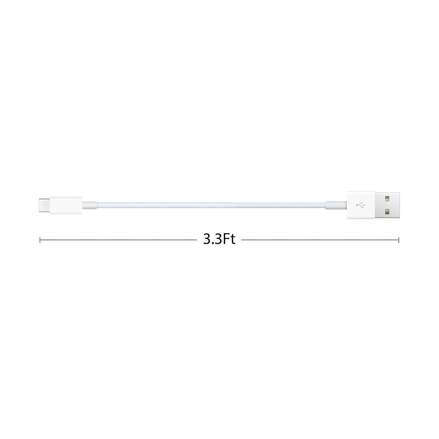 Carplay Cable Cord Compatible with iPhone 16 17 USB A to USB C Cable for 17 Air/17 16 15 Pro Max ,Plus, Pro 12.9/11, 10th Gen, Air 5th/ 4th,Mini 6th Charger Car Charging Cable White