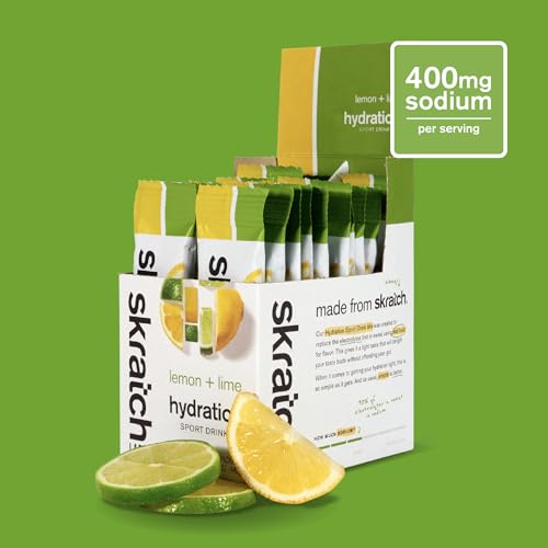 Skratch Labs | Hydration Packets Hydration Drink Mix, Lemon Lime (20ct)