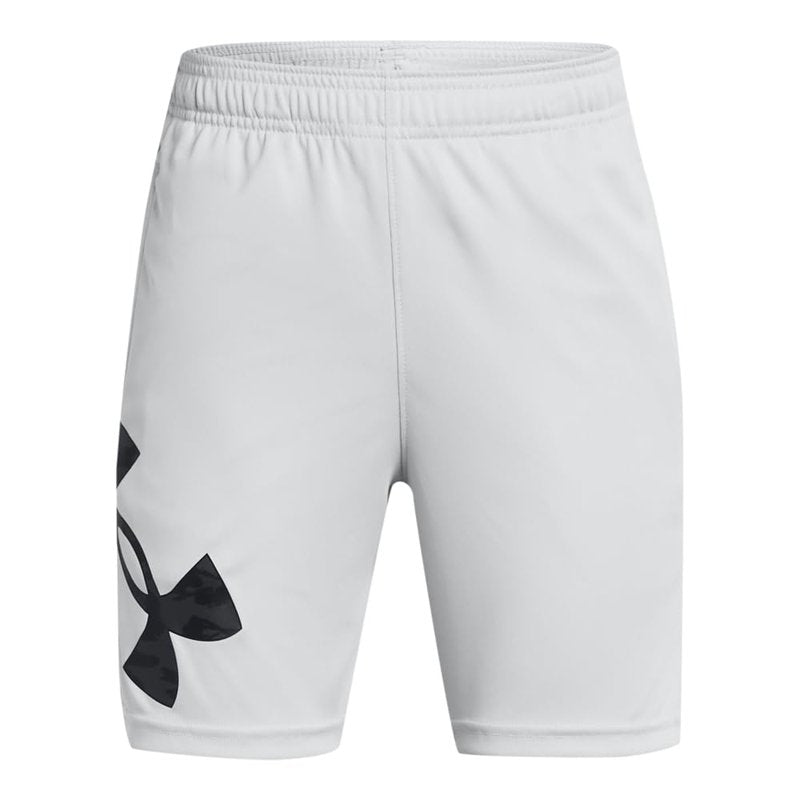 Under Armour Boys' Tech Big Logo Shorts, (012) Mod Gray / / Black, Medium