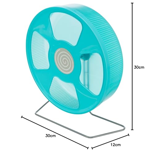 Trixie Running Wheel 28cm Free-standing or Hanging Plastic Smooth-running and Quiet with Closed Running Surface 61011