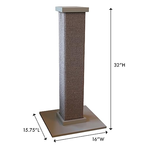 SmartCat Ultimate Scratching Post- Gray, Large (32-Inch)