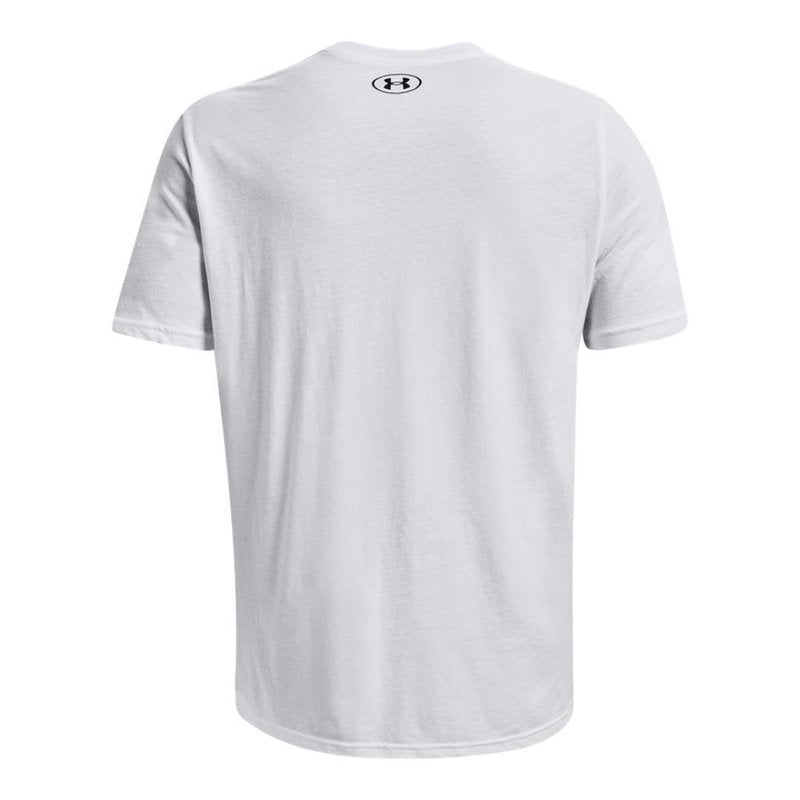 Under Armour Men's Sportstyle Logo Short Sleeve T Shirt, (100) White / / Black, Large