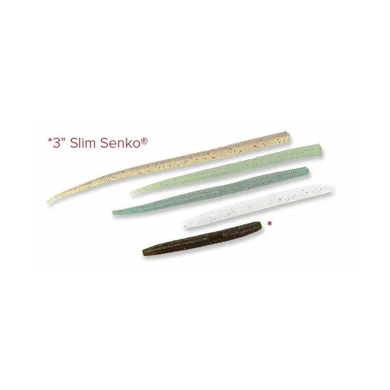Yamamoto 3" SLIM SENKO GREEN PUMPKIN MAGIC (10 PACK)