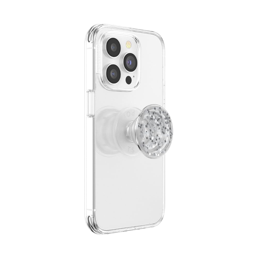 PopSockets Phone Grip with Expanding Kickstand, Adhesive Grip, Glitter PopGrip - Star Fire