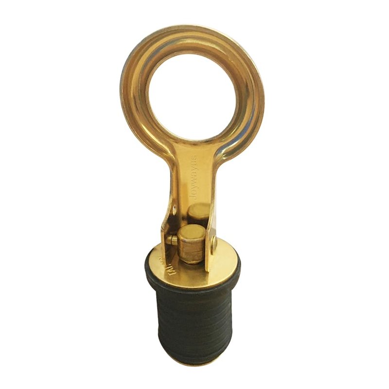 Joywayus Rubber Drain Plug Brass Snap Handle for 1-1/4 Inch Diameter Boat Drains
