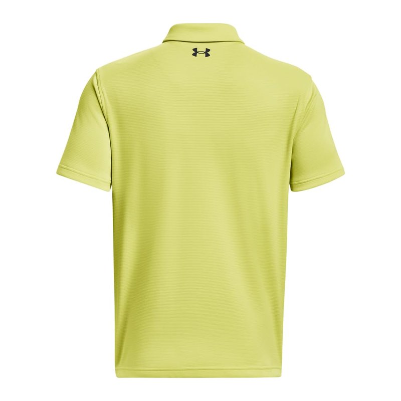 Under Armour Men's Standard Tech Golf Polo, (743) Lime Yellow / / Pitch Gray, Small