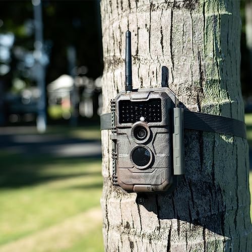 GardePro E6 Trail Camera WiFi 48MP 1296P Game Camera with No Glow Night Vision Motion Activated Waterproof for Wildlife Deer Scouting Hunting or Property Security, Camo