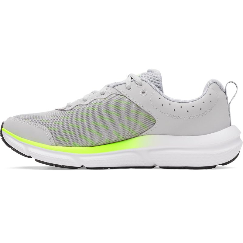 Under Armour Men's Charged Assert 10, (013) Mod Gray/High Vis Yellow/Black, 10, US