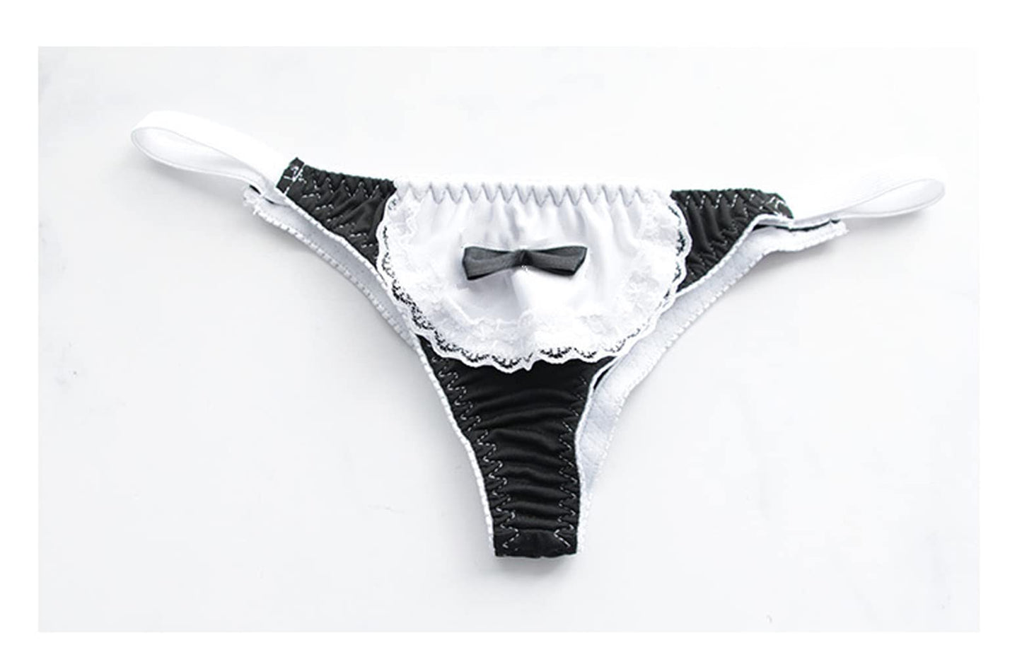 SINGUYUN Womens Sexy Micro bikini Suit Anime Bikini Cosplay Lingerie Kawaii Bra and Panty Set Cute (216Cube Black)