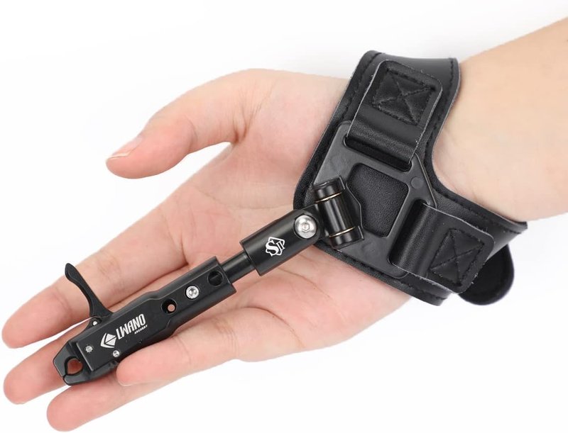 Archery Compound Bow Release Aid - Foldable Trigger Design for Precision Shooting