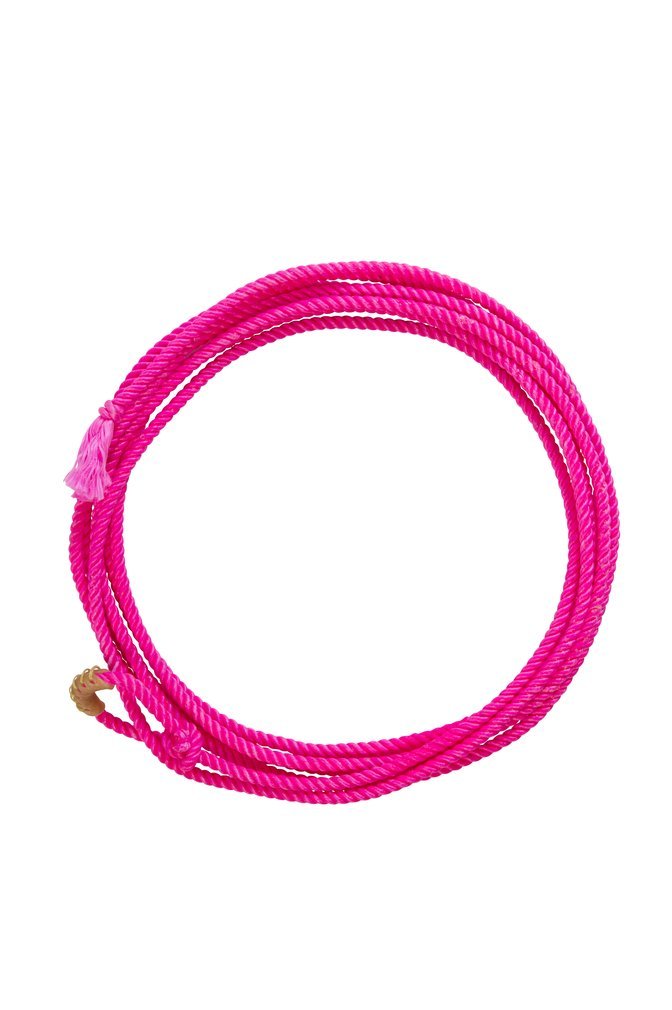Weaver Equine Waxed Nylon Kids Lasso Rope, Lightweight Cowboy Rope Lasso for Practice, Colorful Loop Roping Ropes for Kids 5/16" x 20'