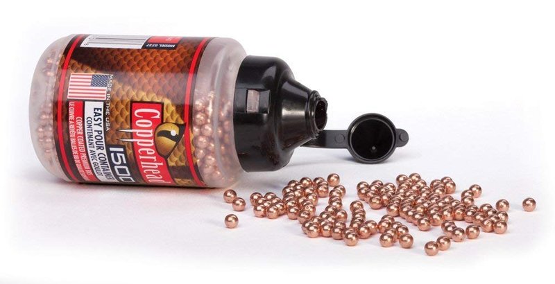 Airgun Ammo: Copperhead BB's- 2500 CT. Copper Coated 2 Pack of 2500
