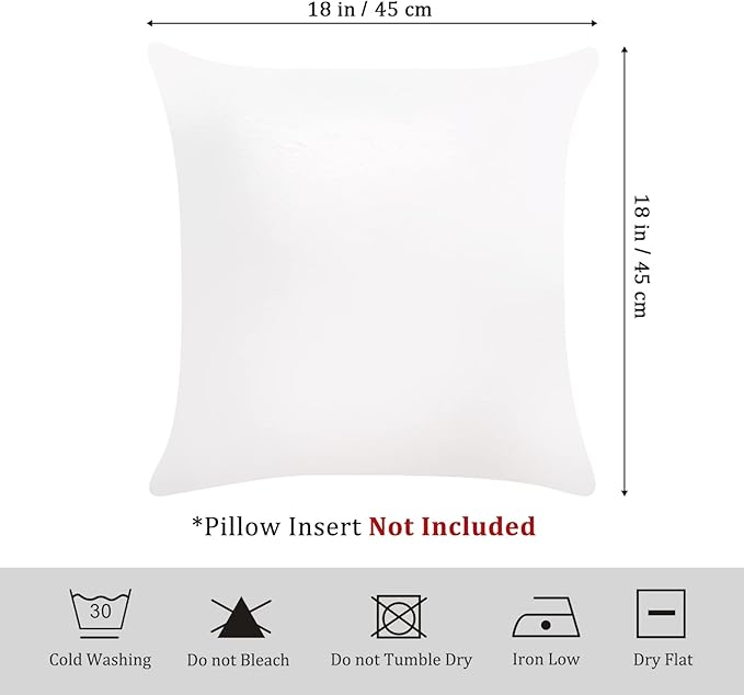 Bonhause Modern Tropical Summer Pillow Covers 18x18 Inch Set of 4 Palm Leaves Beach Decorative Pillows Case Soft Velvet Tropical Outdoor Decoration for Patio Garden Bed Home Decor