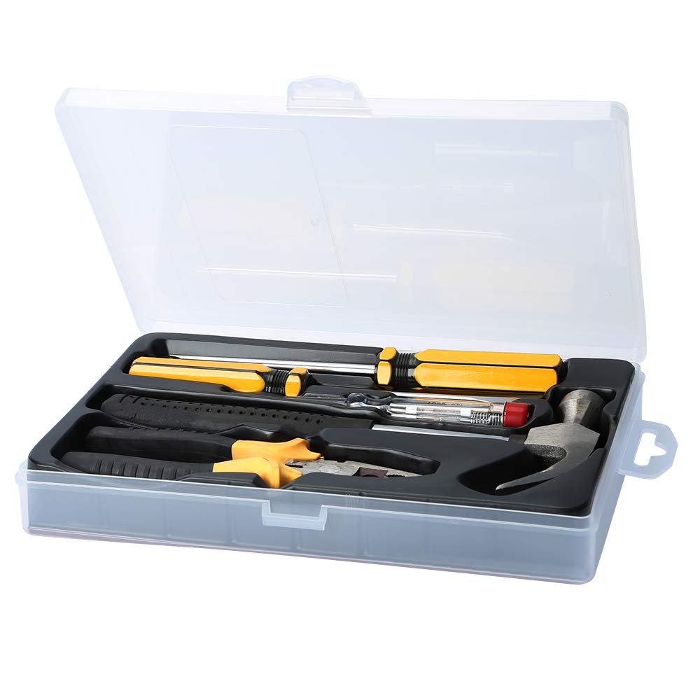 E·Durable DIY Tool Kit Set 5 Pcs Hammer Household Set with Starter Basic Hand Tools, Portable Tool Box Set for Home, Office, School, and Garage
