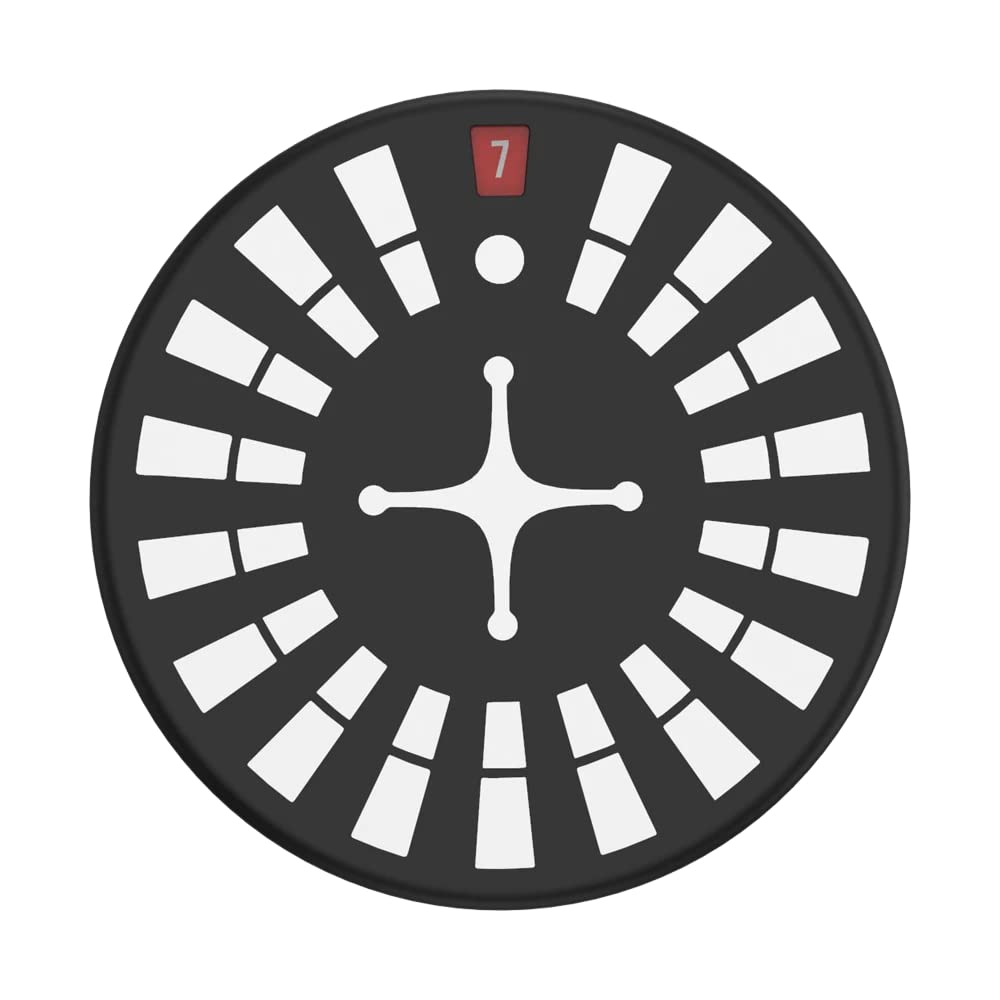 PopSockets Phone Grip with Expanding Kickstand, Backspin PopSocket, Spinning PopSockets - Roulette