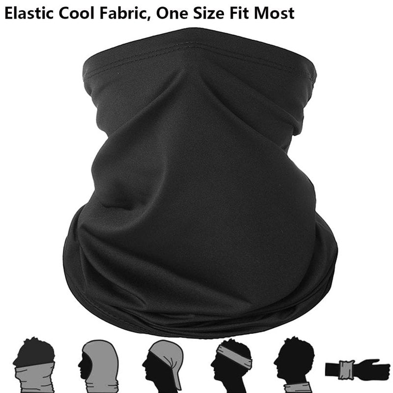 HUNTURE Mens Fishing Vest, Black Mesh Vest and Hat Gloves Cooling Neck Gaiter Set for Hiking Travel, Multi Pocket Summer Safari Vest