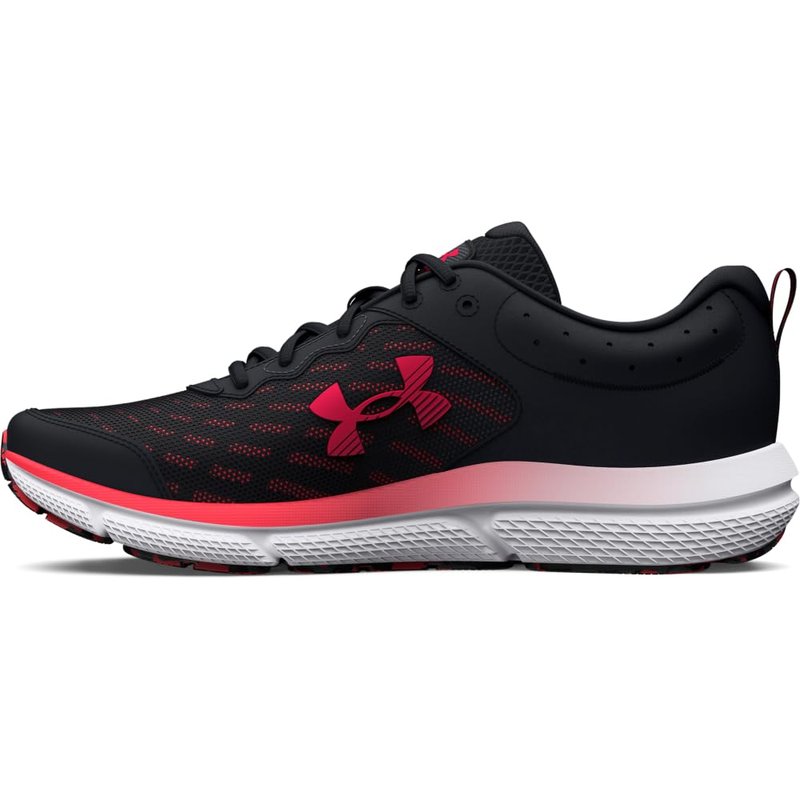 Under Armour Men's Charged Assert 10, (006) Black/Black/Red, 13, US