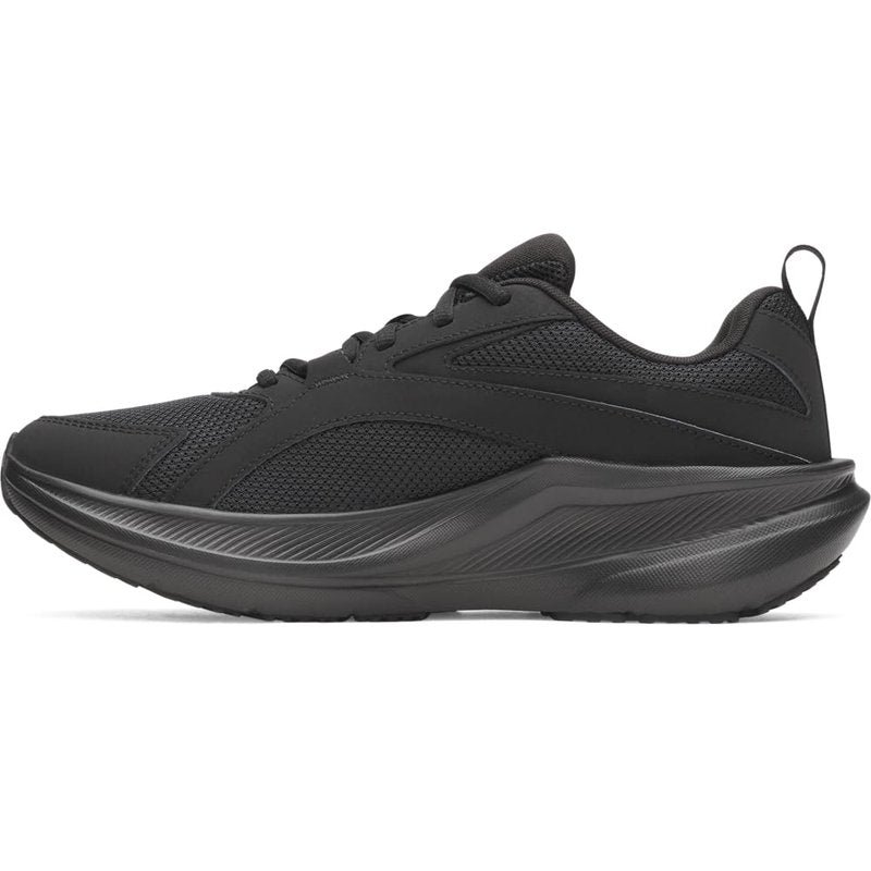 Under Armour Men's Charged+ Assert 11 Running Shoe, (002) Black/Black/Black, 9.5, US