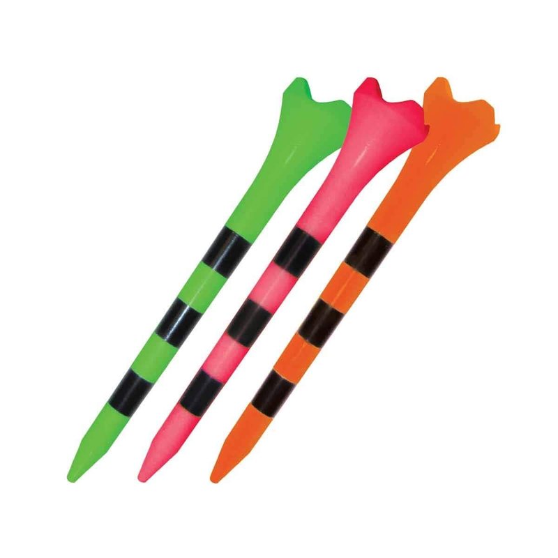 Pride Performance Professional Tee System Evolution 3-1/4 Inch Plastic Golf Tees (30 Citrus Mix 3 1/4" Tees)