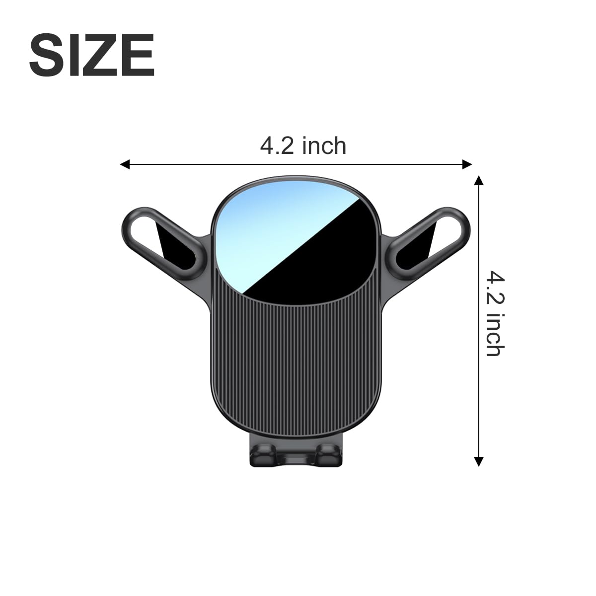 Car Phone Holder Mount, Super Stable Air Vent Cell Phone Car Mount, 360° Rotation,One Button Release for iPhone, Samsung, Google, and All Other Smartphones,Q7,Black