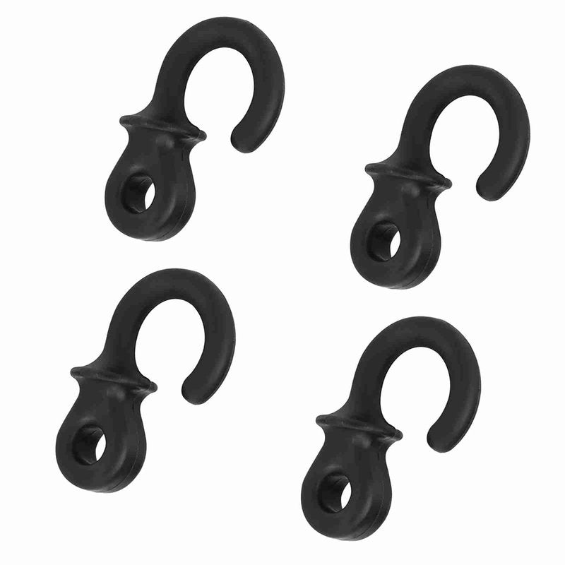 Monkey Tail Silencers, 4Pcs Bow String Bow Vibration Damper for (Black)