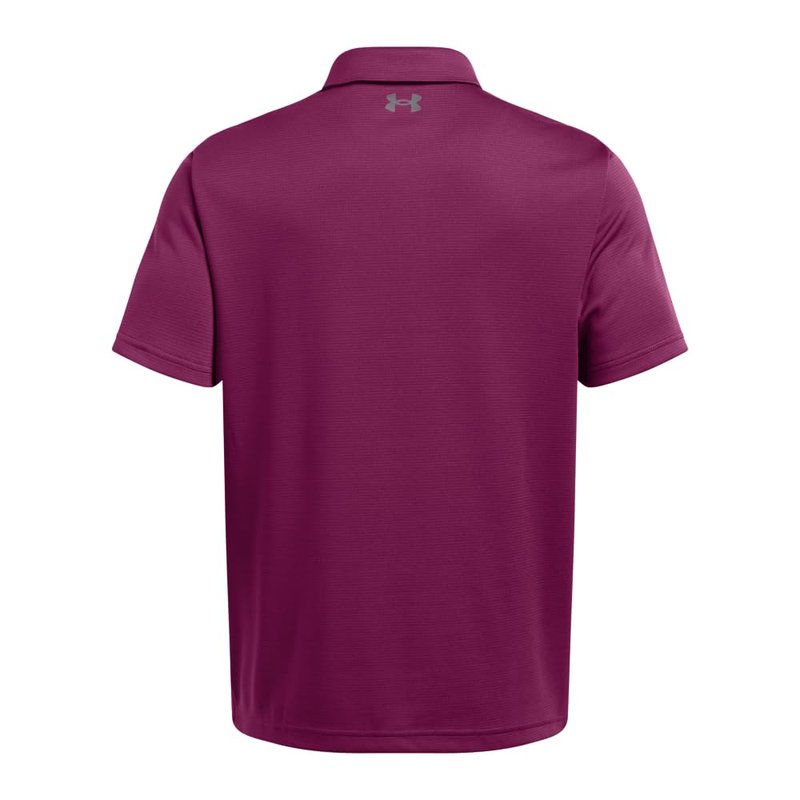 Under Armour Men's Tech Golf Polo, (505) Purple Gemini / / Pitch Gray, Large Tall