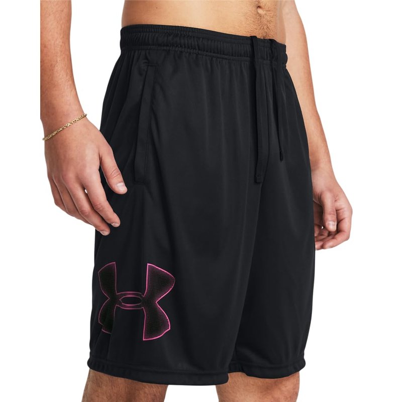 Under Armour Men's Tech Graphic 10" Shorts, (019) Black / / Astro Pink, X-Large Tall