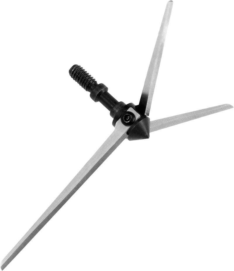 Turkey Hunting Broadheads - 6 Pack 100/125 Grain Stainless Steel | 3 Fixed Blade Archery Tips for Compound & Recurve Bow