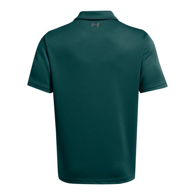 Under Armour Men's Tech Golf Polo, (449) Hydro Teal / / Pitch Gray, Large