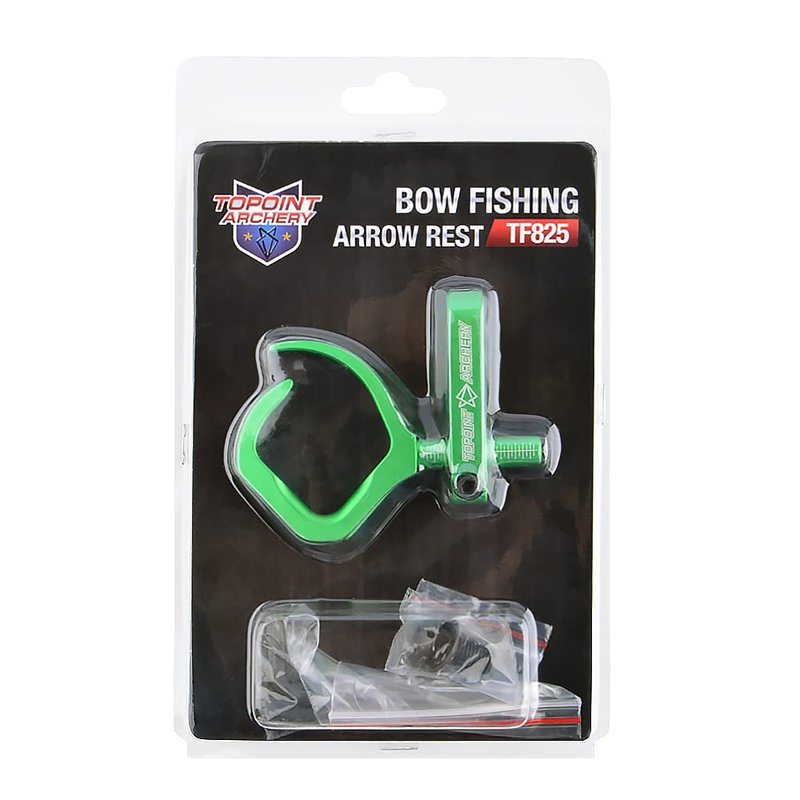 AMEYXGS Bowfishing Arrow Rest,semi-Closed frameanodized Aluminum (Green)