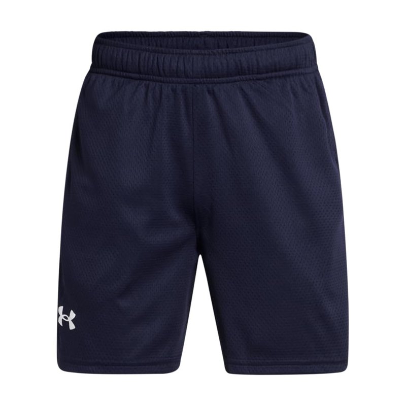 Under Armour Boys Tech Mesh Shorts, (410) Midnight Navy / / White, X-Small