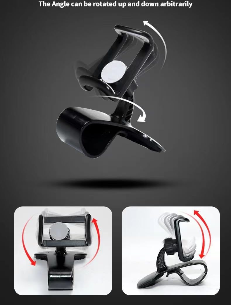 1pc Universal Car Phone Holder - Easy Install, Non-Slip Dashboard Clip for iPhone, for Samsung