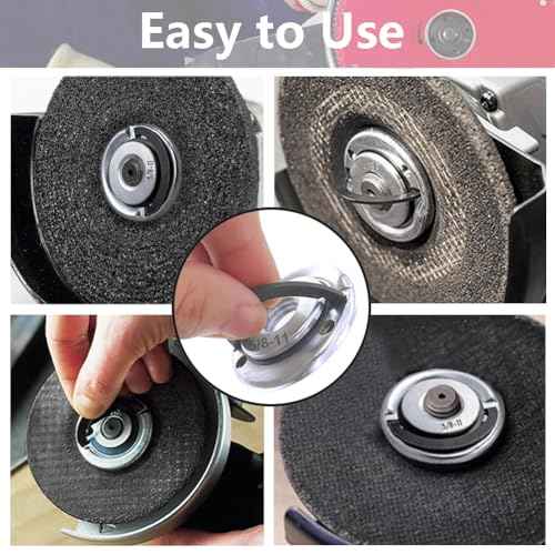 2Pcs Angle Grinder Flange Nuts with 5/8-11 Inch Thread, Quick Change Grinder Flange Locking Nut Metal Angle Grinder Nut for Replacement/Fixing Cutting Discs