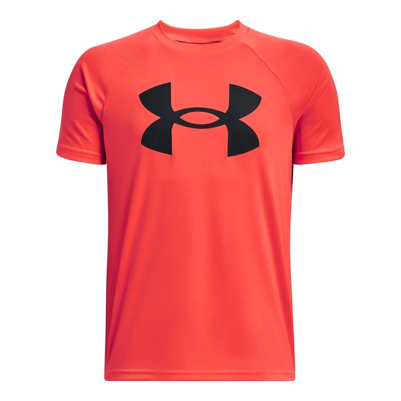 Under Armour Boys Tech Big Logo Short Sleeve T-Shirt, (628) Beta / / Black, X-Large