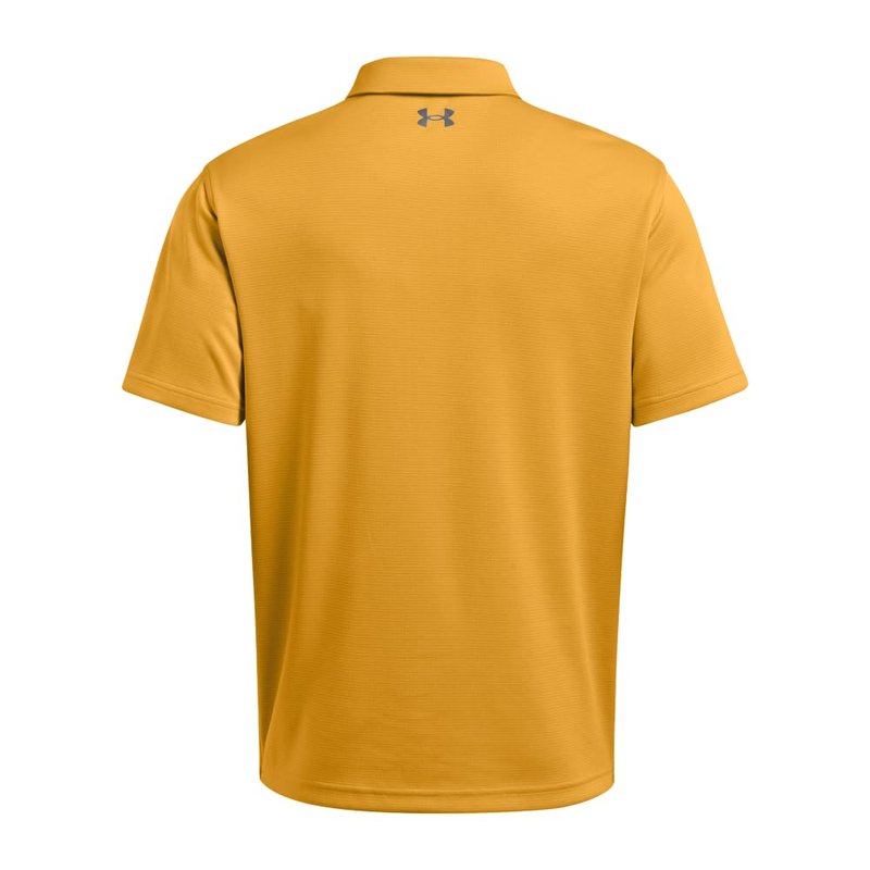 Under Armour Men's Tech Golf Polo, (711) Golden Yellow / / Pitch Gray, Medium