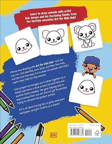 Draw with Art for Kids Hub Animals Paperback Jensen, Rob Art for Kids Hub