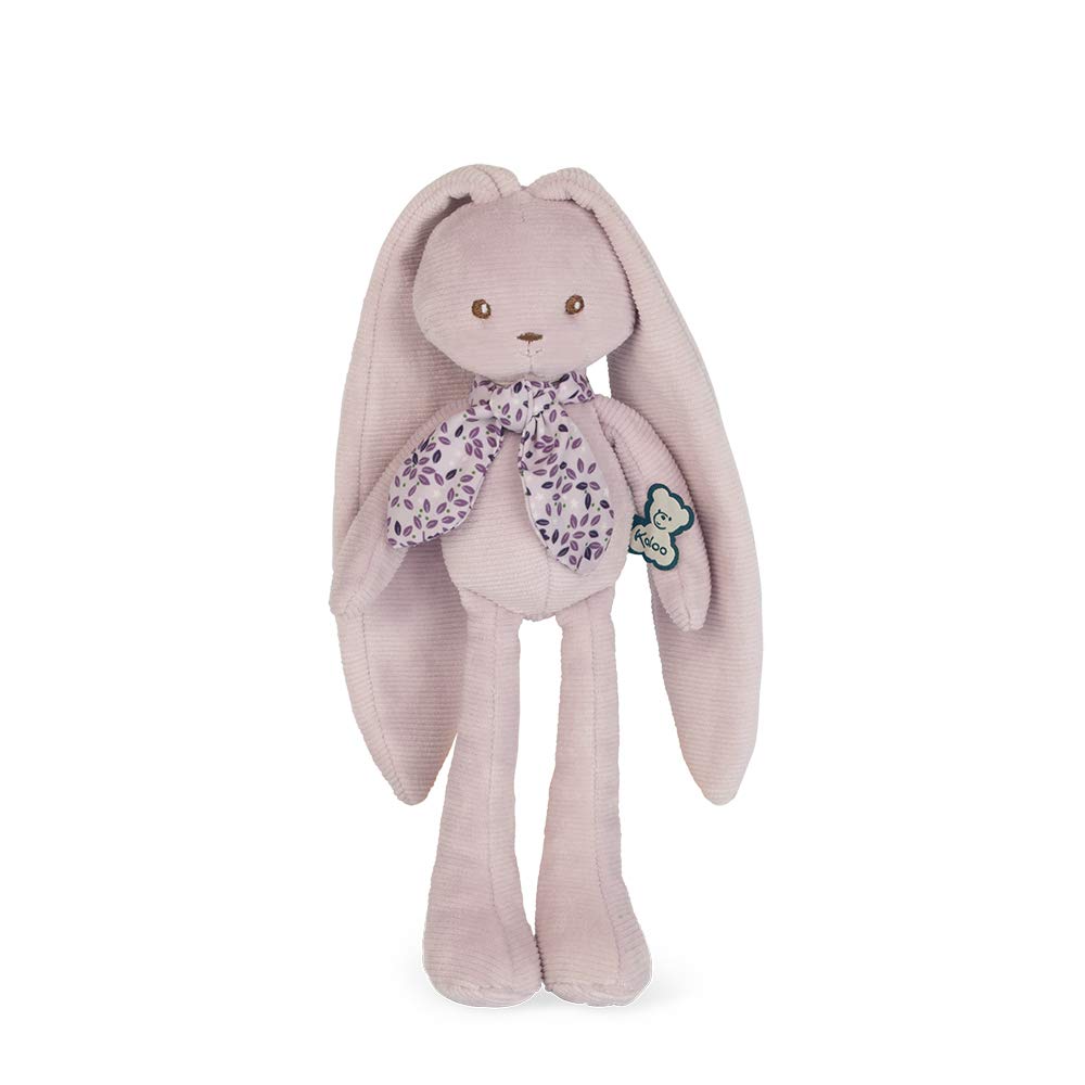 Kaloo - Lapinoo - Rabbit Doll - Baby’s Bi-Material Jersey & Knit Fabric Toy - 9.8"/25 cm - Pink Colour - Ultra-Soft materials - Gift Box - K972202