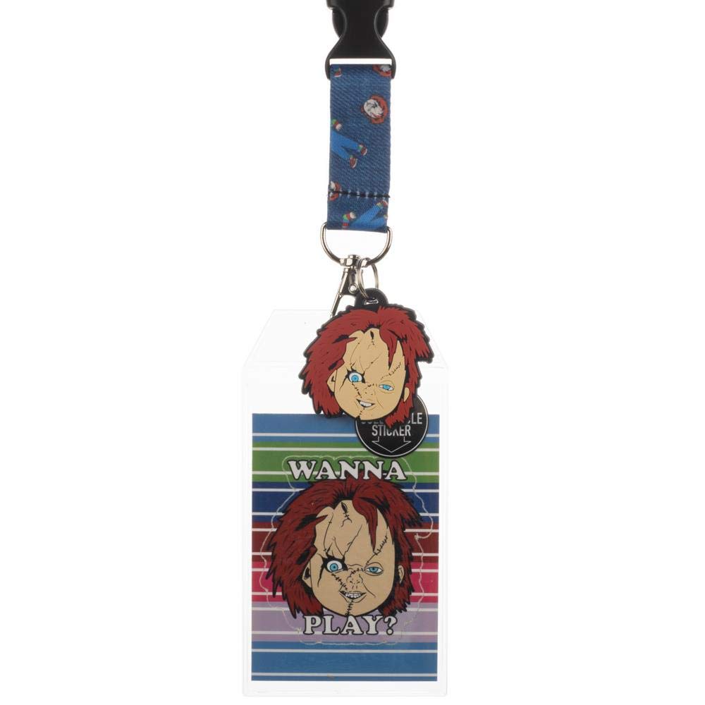 Bioworld Chucky Horror Movie Lanyard and Charm Accessory