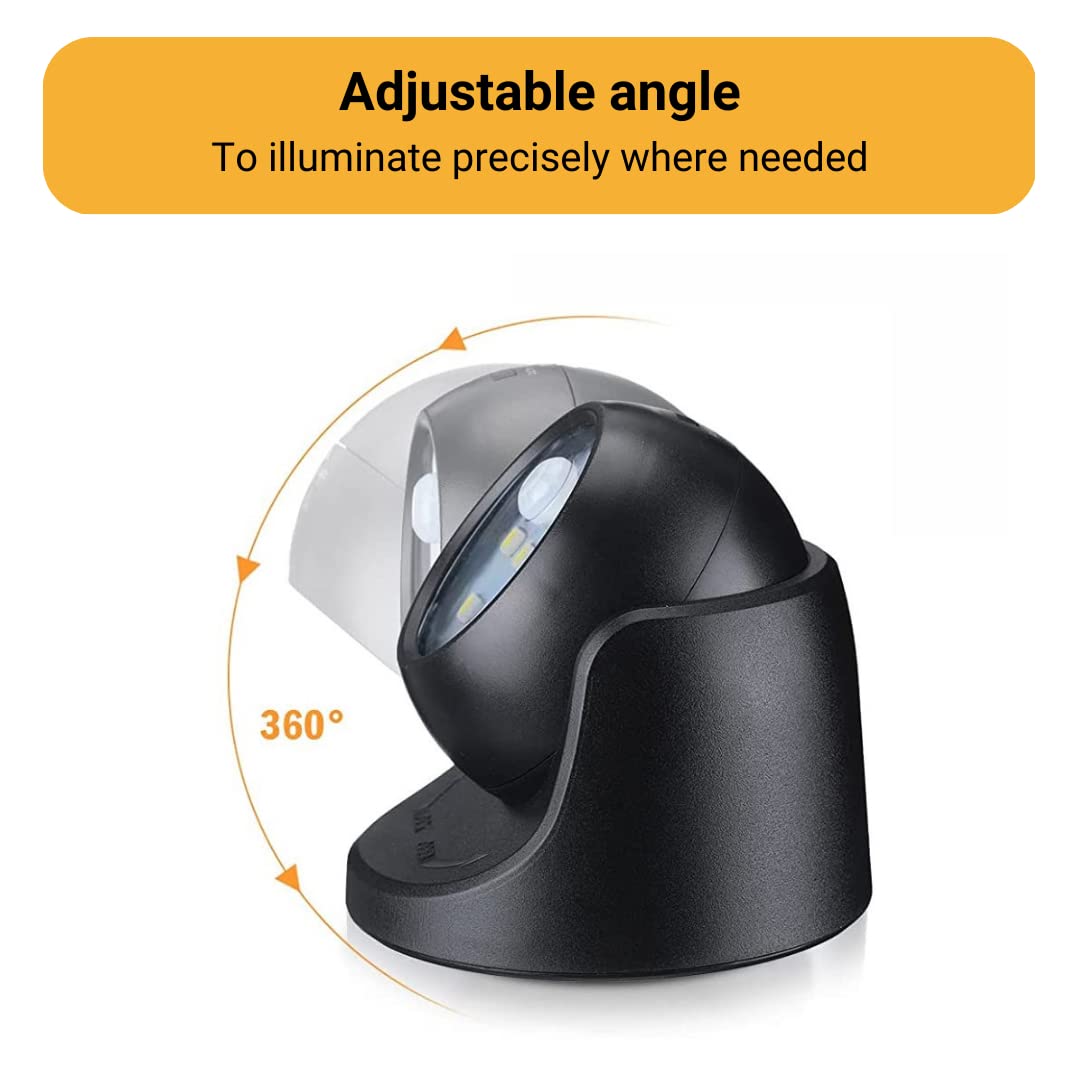 Proxinova LED Security Lights Motion Sensor PIR, Bright LED Floodlight 150 Lumens, Wireless Motion Sensor Lights Outdoor, Outdoor Lights Battery Powered, Battery Powered Outdoor Lights, 360° Rotation
