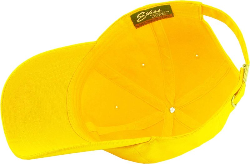 KBETHOS KB-Low Classic Cotton Dad Hat Adjustable Unconstructed Plain Cap - Yellow, One Size